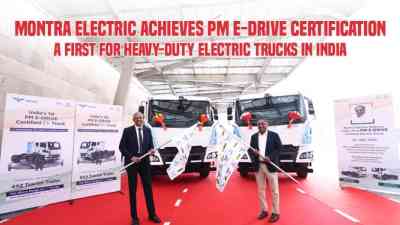 Montra Electric Achieves PM E-DRIVE Certification, A First for Heavy-Duty Electric Trucks in India 